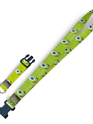 Cordão mike monstros sa face c0139p com fecho bolsa e jacaré