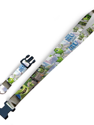 Cordão mike monstros sa c0138p com fecho bolsa e jacaré