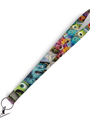 Cordão para crachá monstros sa c0135p com presilha jacaré
