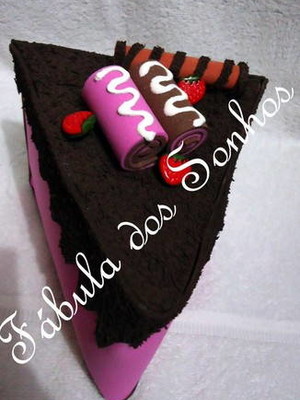 Torta de morango com  chocolate