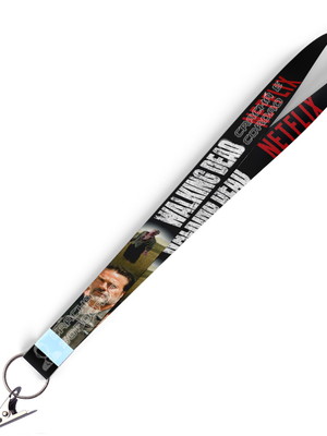 Cordão para crachá walking dead negan c0088p com jacaré