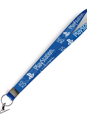 Cordão para crachá playstation c0087p com presilha jacaré