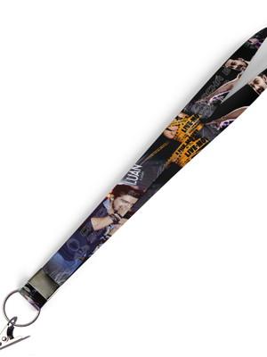 Cordão para crachá luan santana c0065p com presilha jacaré