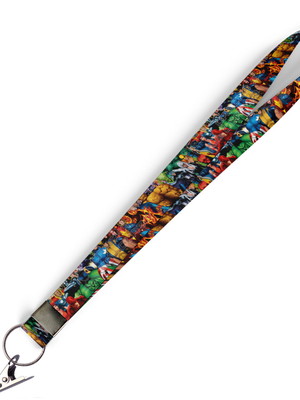 Cordão para crachá marvel personagens c0013p com jacaré