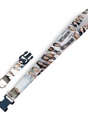 Cordão para crachá greys anatomy c0008p fecho bolsa e jacaré
