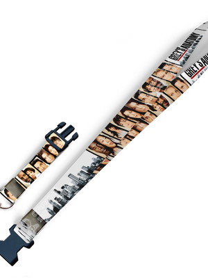 Cordão para crachá greys anatomy c0006p fecho bolsa e jacaré