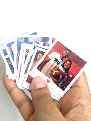 Kit com 10 mini imãs polaroide frete grátis imã de geladeira