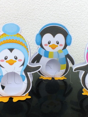 Arquivo de corte porta bombom pinguim