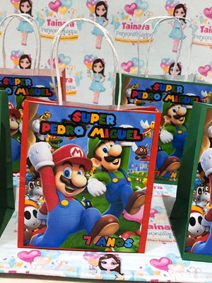 Sacola personalizada super mario