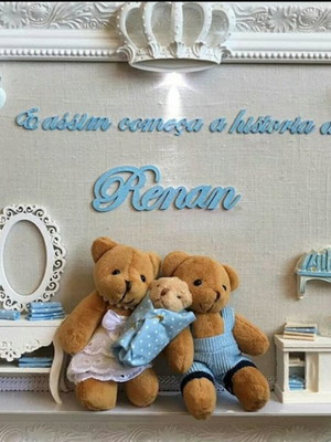Quadro maternidade luxo com iluminação cod01