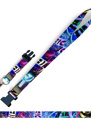 Cordão para crachá dj marshmello c0574p fecho bolsa e jacaré