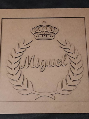 Quadro porta martenidade príncipe/princesa