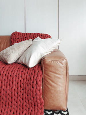 Manta 0,90x1,20m maxi tricot gigante magma cotton