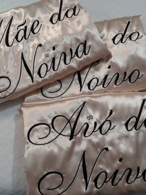 Robe cetim bordado noiva coroa madrinha rosê gold nude