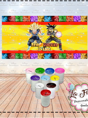 Rotulo cofrinho dragon ball