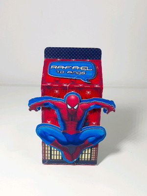 Caixa milk - homem aranha