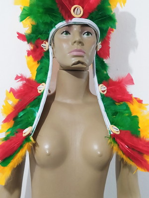 Penacho, cocar caboclo umbanda e candomble