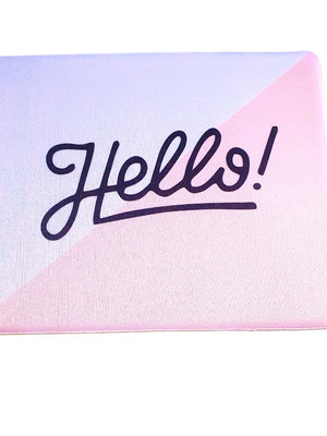 Mouse pad personalizado - hello