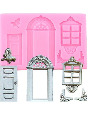 Molde de silicone portas e janelas
