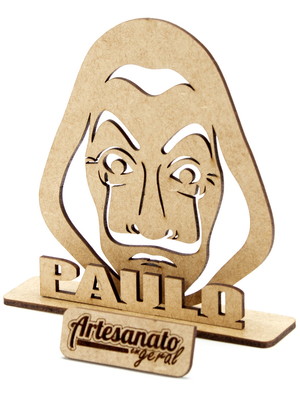20 centro de mesa la casa de papel personalizado mdf 12 cm