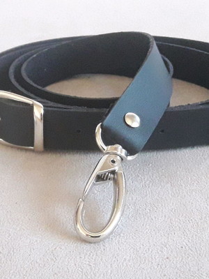 Pacote com 10 alças tiracolo / regulável - 2 cm / prata