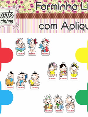Forminha lisa com turma da mônica baby
