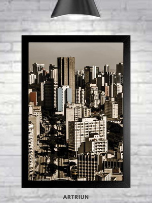 Quadro decorativo 30x40cm fotografia predios