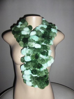 Cachecol verde flor