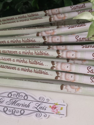 Lápis com laço ovelha (40un)