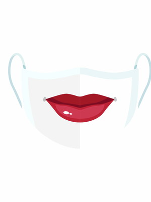 Máscara de proteção facial reutilizável e lavável boca