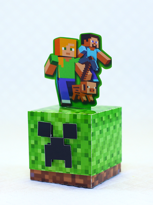Caixa cubo minecraft