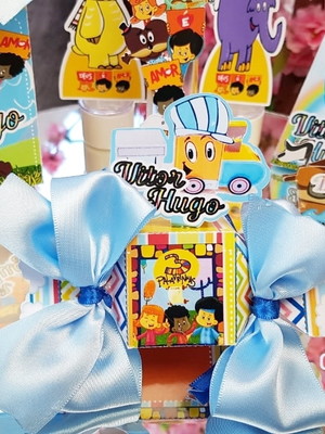 Kit personalizados 3 palavrinhas - 50 itens
