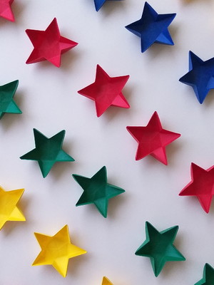 Forminha de origami para doces | estrela