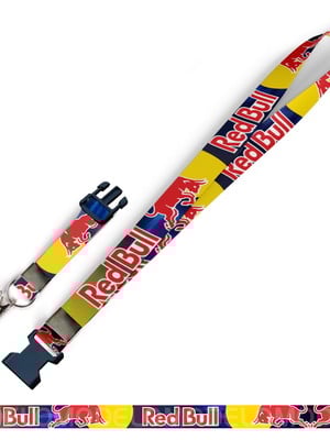 Cordão red bull racing c0536p com fecho bolsa e jacaré
