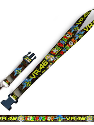Cordão valentino rossi the doctor 46 c0534p engate e jacaré