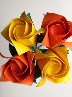 Rosa de origami | simples