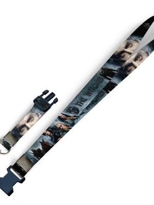Cordão para crachá the witcher c0529p fecho bolsa e jacaré
