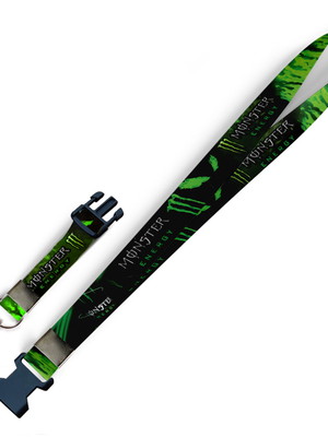 Cordão monster energy c0510p com fecho bolsa e jacaré