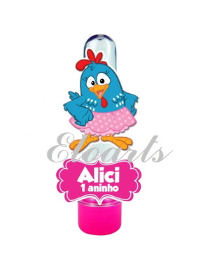 Aplique galinha pintadinha 7 cm