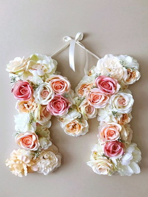 Letras com flores