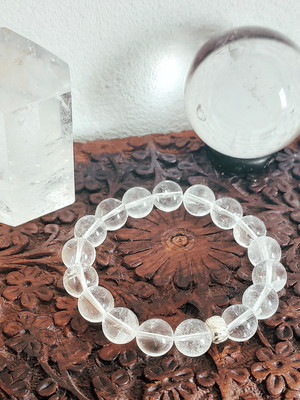 Pulseira de cristal e prata 950