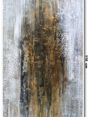 Tela abstrata em tela 60 cm x 110 cm (somente a tela)