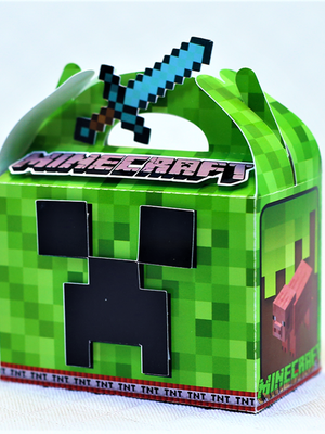 Caixa lancheirinha minecraft