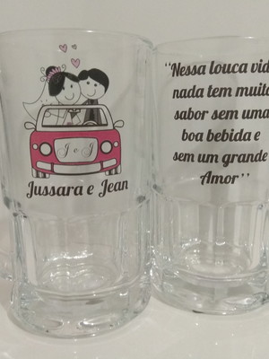 Caneca de chopp vidro personalizada