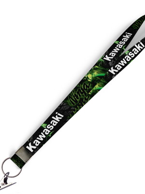 Cordão para crachá kawasaki ninja c0490p com presilha jacaré