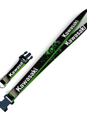 Cordão kawasaki motos c0489p com fecho bolsa e jacaré