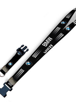 Cordão para crachá bmw motors c0488p c/ fecho bolsa e jacaré