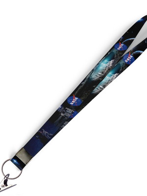 Cordão para crachá nasa c0477p com presilha jacaré