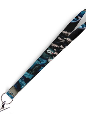 Cordão para crachá malévola c0475p com presilha jacaré