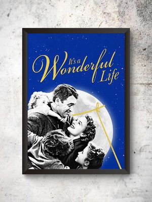 Quadro a3 poster it's a wonderful life